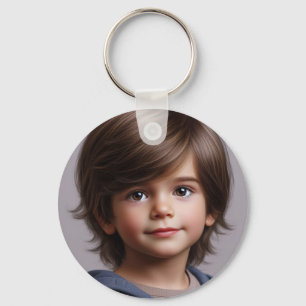 Baby Dino Birthday Photo Keychain! Key Ring