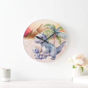 Baby Dino Large Clock