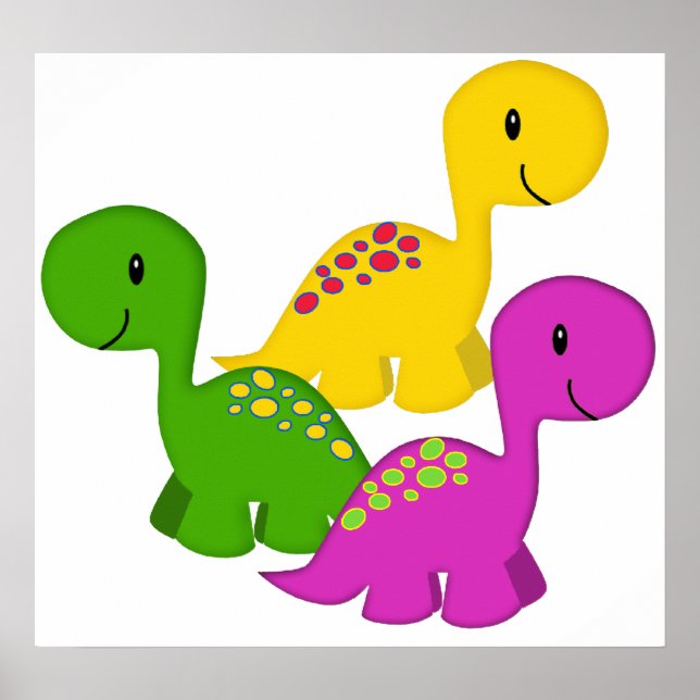Baby Dino Triplets Poster (Front)