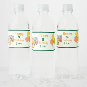 Baby Dino Water Bottle Labels
