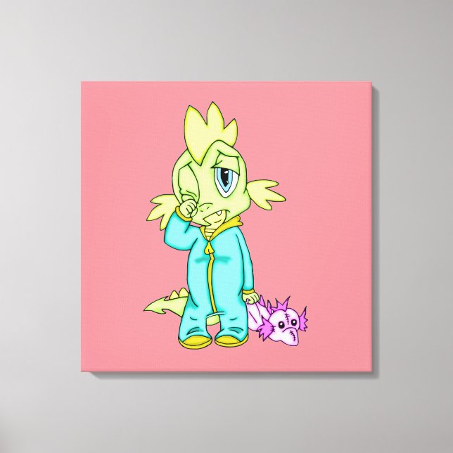 Baby Dinosaur 24 x 24 Canvas Print (Front)