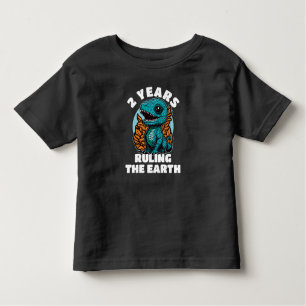 Baby Dinosaur 2 Years Old Birthday Toddler T-Shirt