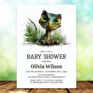 Baby Dinosaur Baby Shower Invitation