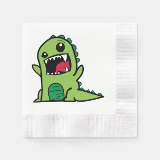 Baby dinosaur cartoon napkin