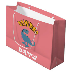 Baby Dinosaur Design - Gift Bag - Large