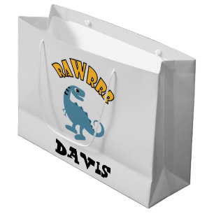 Baby Dinosaur Design - Gift Bag - Large