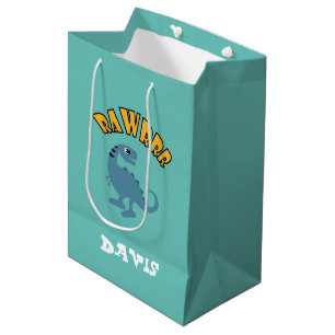 Baby Dinosaur Design - Gift Bag - Medium
