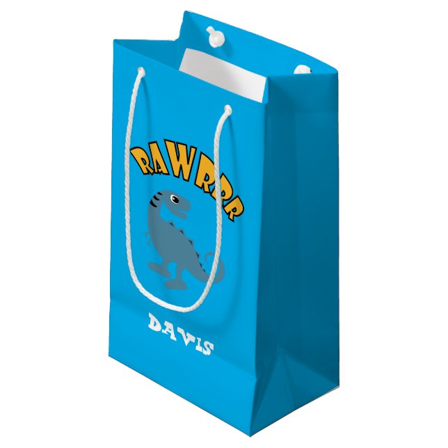 Baby Dinosaur Design - Gift Bag - Small (Front Angled)