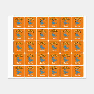 Baby Dinosaur Design - Small Square Clothing Label