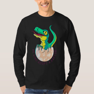 Baby Dinosaur Hatching Out Of Egg Raptor T-Shirt