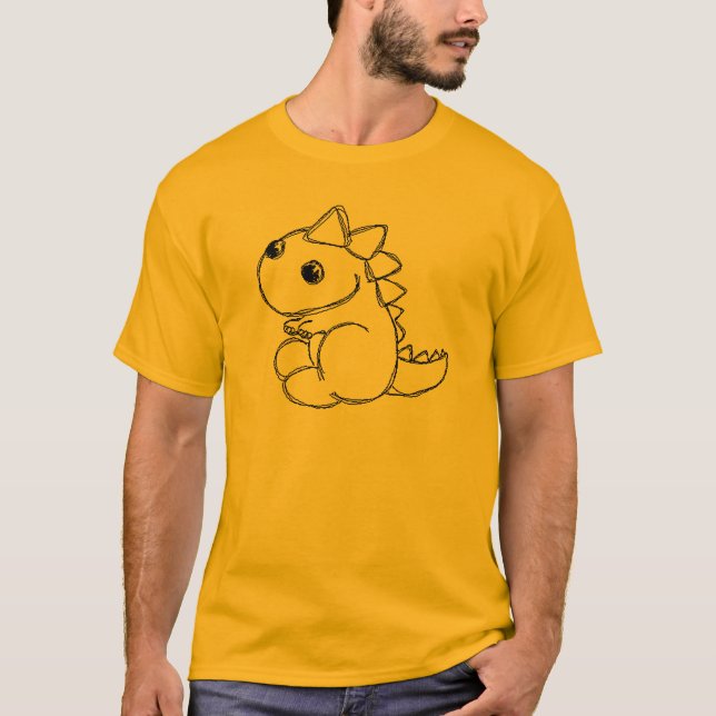 Baby Dinosaur Men's T-shirt (Front)