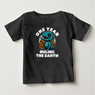 Baby Dinosaur One Year Old Birthday T-Shirt