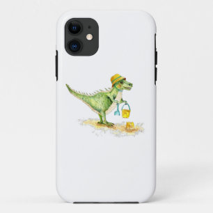 Baby Dinosaur T-Rex on the Beach Case-Mate iPhone Case