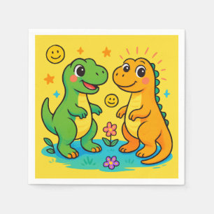 Baby Dinosaur-Themed Napkin