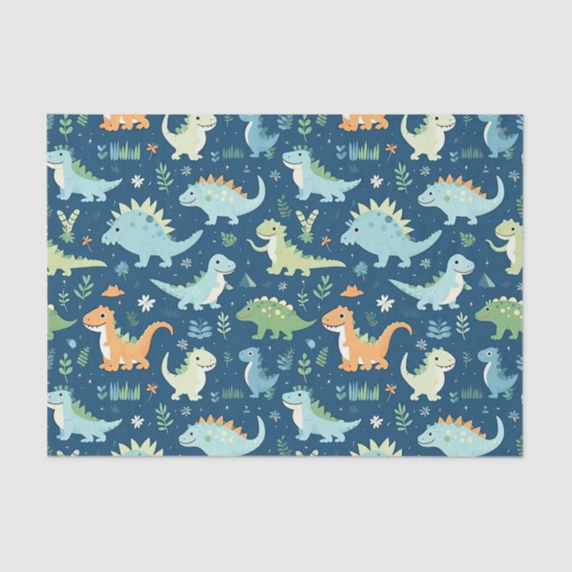 Baby Dinosaur Tissue Paper (Front)