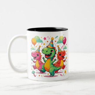 Baby Dinosaur Two-Tone Coffee Mug
