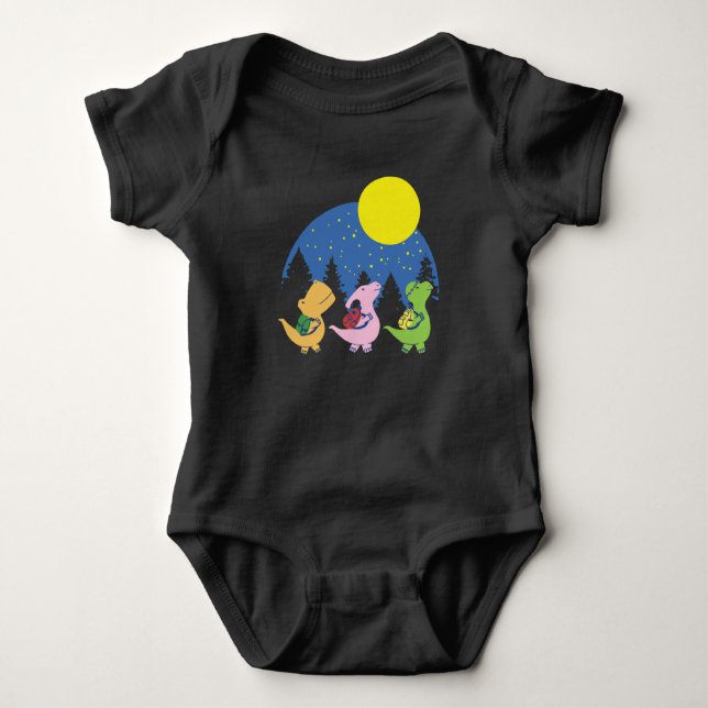 Baby Dinosaurs Back To School Bodysuit (Front)