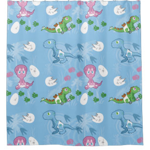 Baby Dinosaurs Shower Curtain