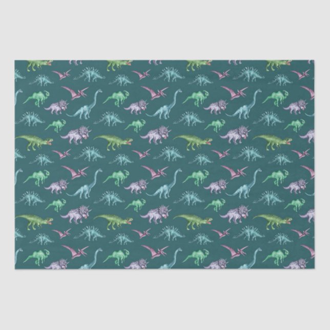 Baby Dinosaurs  Tissue Paper (Front)