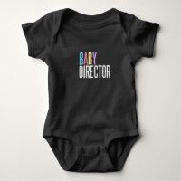 Baby director jersey bodysuit dark