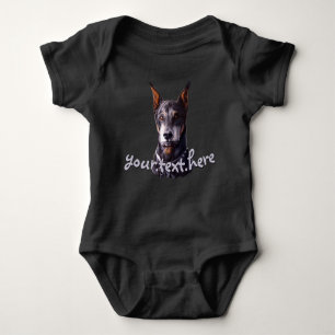 Baby Doberman Bodysuit Doberman Pinscher Baby Top