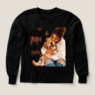 Baby Dog Mom T-Shirt – Heart & Puppy Design – Cute