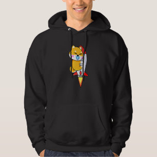 Baby Doge Coin Rocket To the Moon Shiba Cryptocurr Hoodie