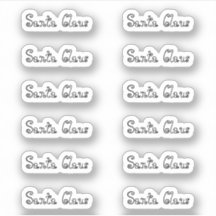 Baby Doll Kiss-Cut Santa Claus Signature