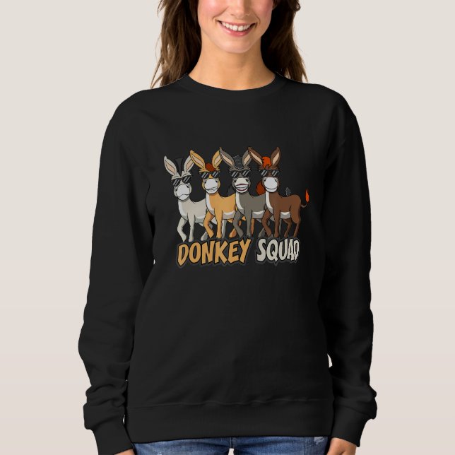 Baby Donkey Squad Mule Sweatshirt (Front)