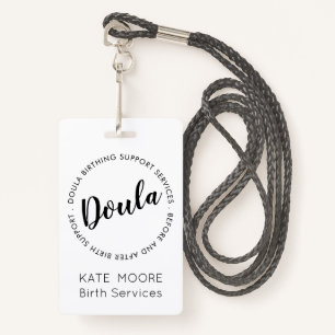 Baby Doula Birth Coach Midwife Badge ID Badge