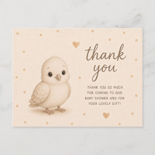 Baby Dove Baby Shower Thank You Postcard