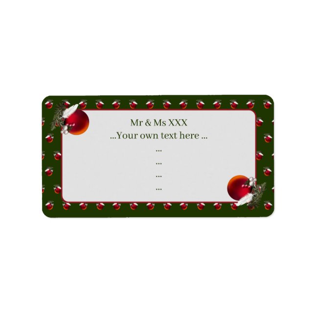 Baby Dove Label (Front)