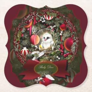 Baby Dove Paper Coaster