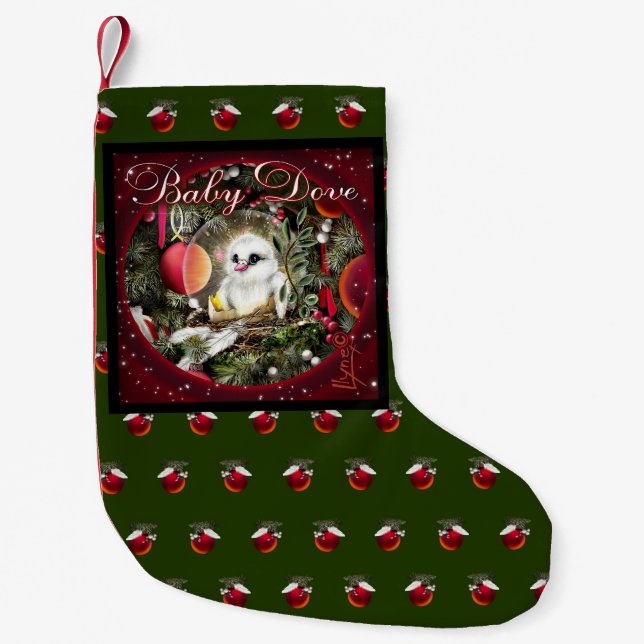 Baby Dove Small Christmas Stocking (Front)