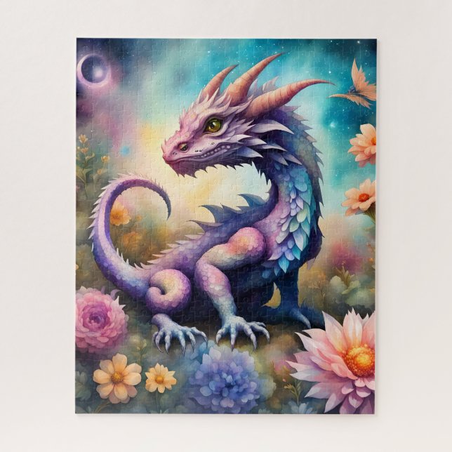 Baby dragon ai art jigsaw puzzle (Vertical)