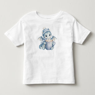 Baby Dragon Cocoa Mug Holiday Illustration Toddler T-Shirt