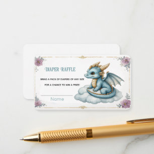 Baby Dragon Diaper Raffle Enclosure Card 