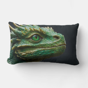Baby Dragon Fantasy Art Lumbar Cushion