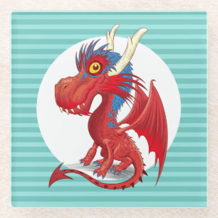 Baby Dragon Glass Coaster