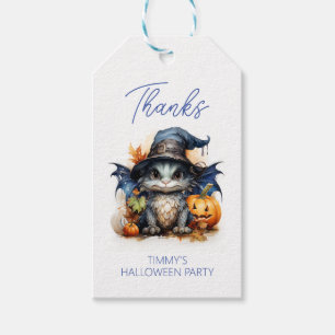 Baby Dragon Halloween Party Favour Gift Tags