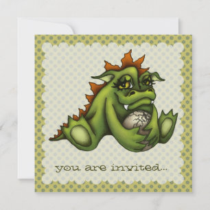 Baby dragon invitation