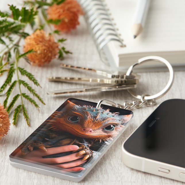 Baby Dragon Key Ring (Front Right)