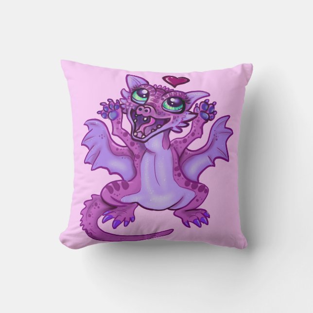 Baby Dragon Love Cushion (Front)