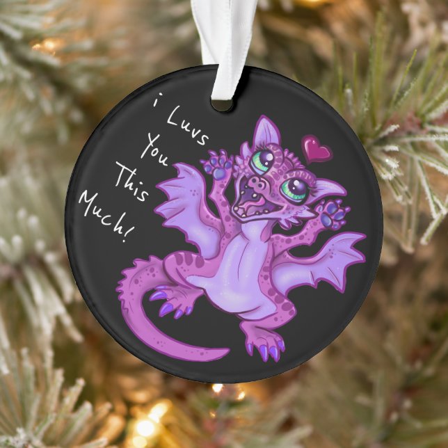 Baby Dragon Love Ornament (Tree)