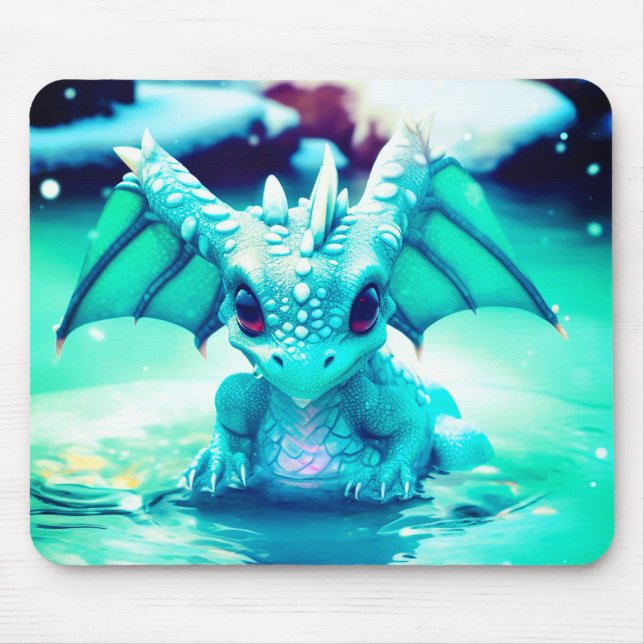 Baby Dragon Mouse Pad (Front)