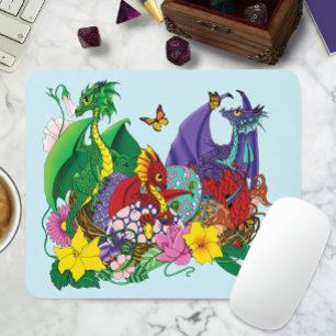Baby Dragon Nest Fantasy Mouse Pad