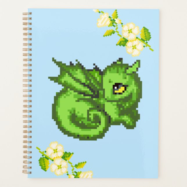 Baby dragon notebook or planner (Front)
