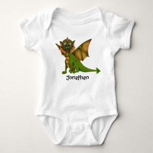Baby Dragon Personalised Baby Bodysuit