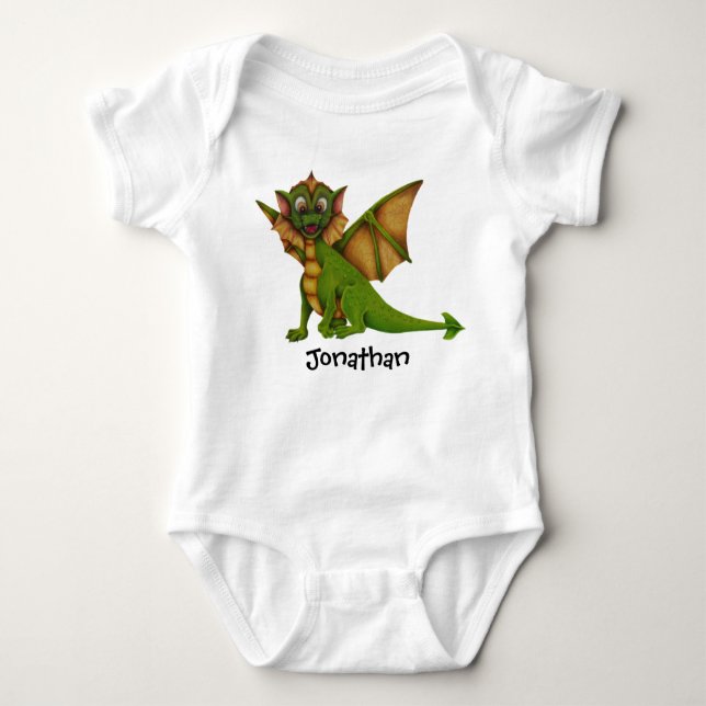 Baby Dragon Personalised Bodysuit (Front)
