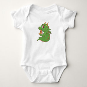 Baby Dragon Pizza Bodysuit